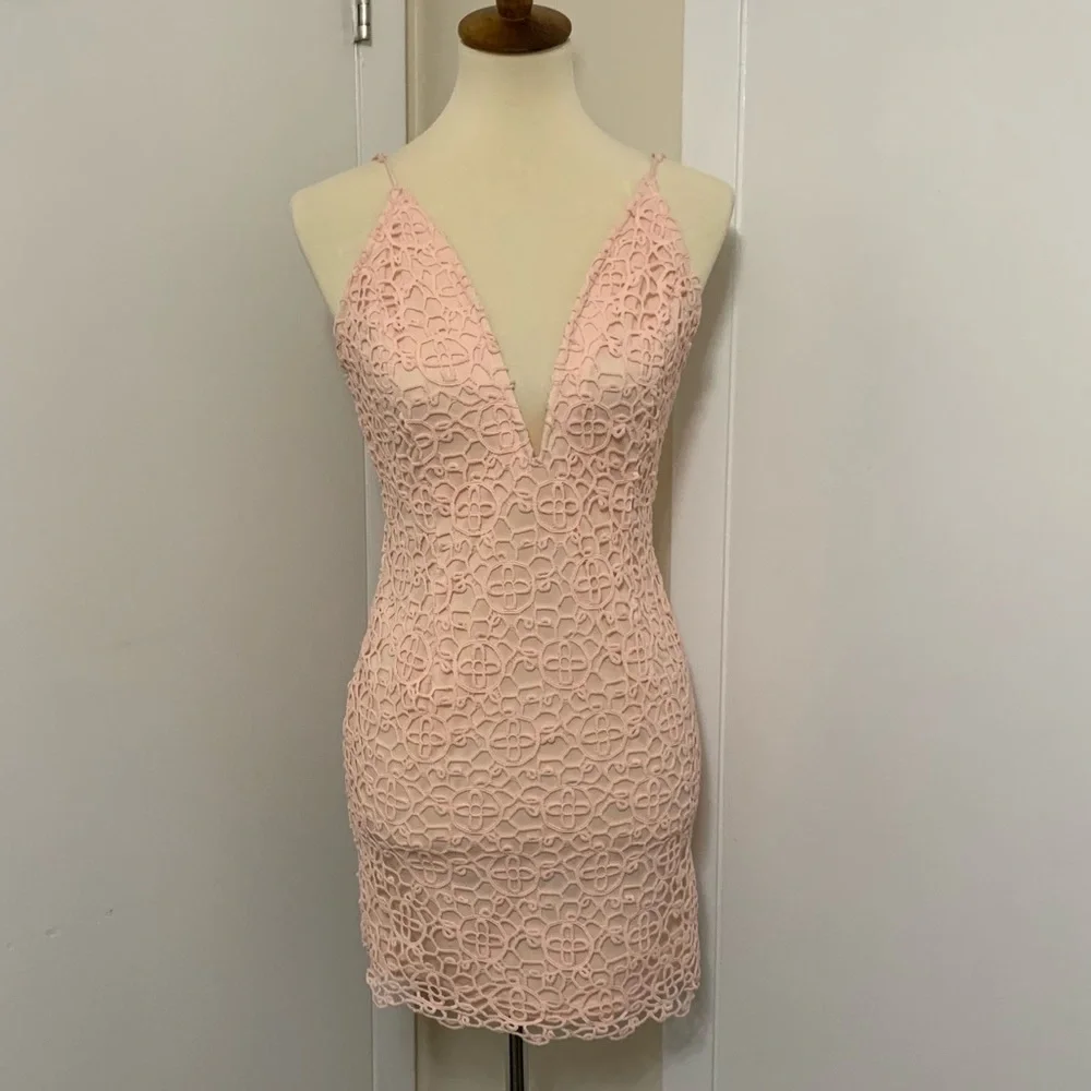 Forever 21 Plunging Neck Mini Dress